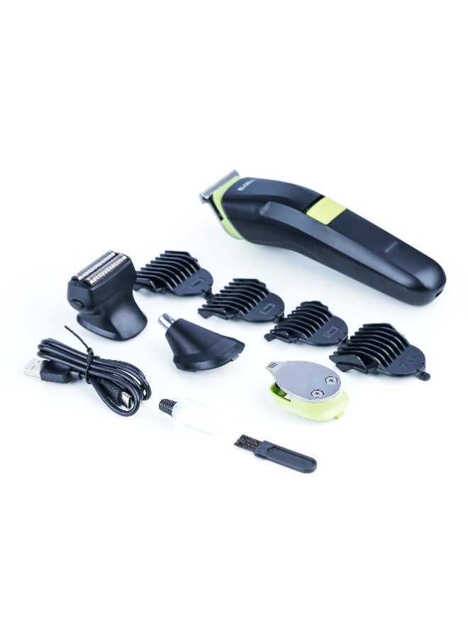 Elora Rechargeable Trimmer 4-In-1 | ELPC-18787/40P | T-Blade Hair Trimmer | Foil Shaver | Nose & Ear Trimmer | USB Charging - Image 2